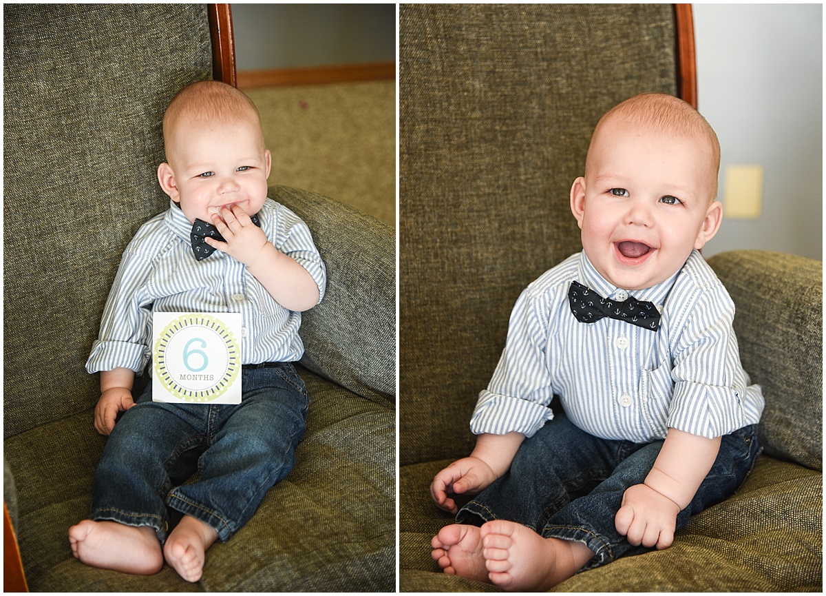 Six Month Old Baby Photography in Arroyo Grande, California in-home lifestyle session