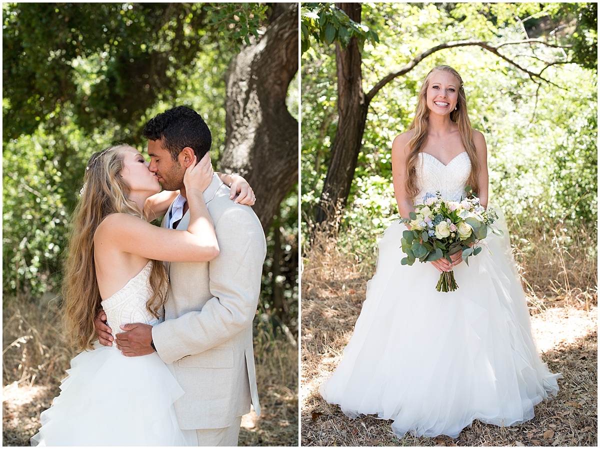 La Cuesta Ranch Summer Wedding in San Luis Obispo with pinks, blues, and greenery