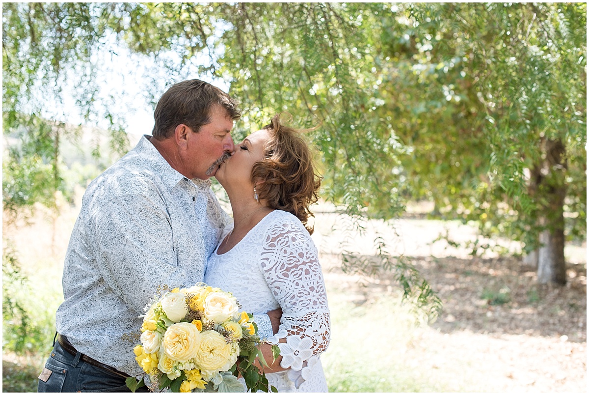Teal and Yellow Backyard Wedding at Biddle Ranch Park in Arroyo Grande, California