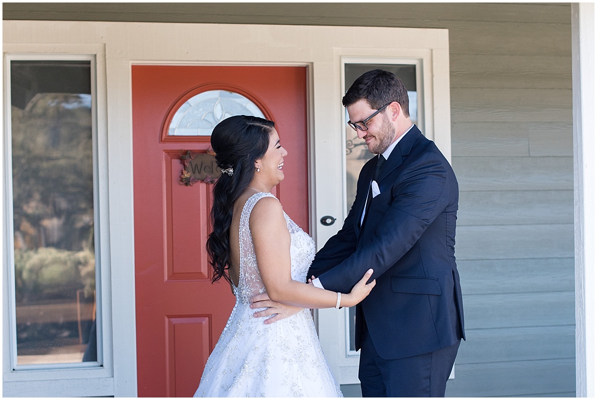 Paso Robles Backyard Wedding with Black, Gold, and Greenery, Fall Wedding in San Luis Obispo, California