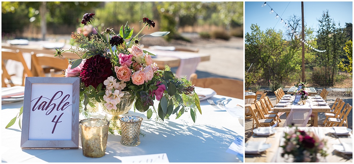 Cass Winery Fall Wedding with blues and burgundy in Paso Robles California