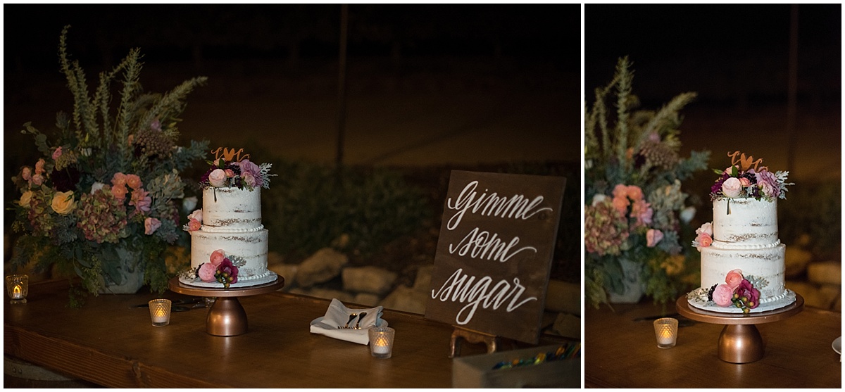 Cass Winery Fall Wedding with blues and burgundy in Paso Robles California
