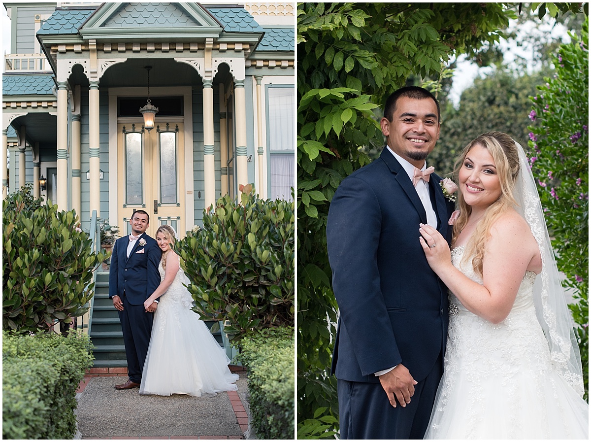 The Victorian Estate Wedding in Arroyo Grande California with navy and pinks.