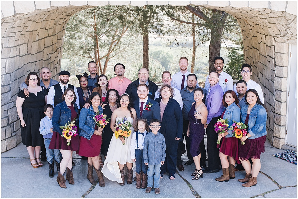 Castle Noland Wedding in San Luis Obispo, CA with navy and burgundy