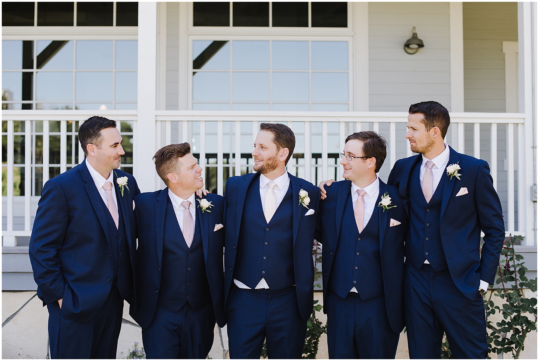 Templeton California Private Residence Outdoor Wedding with Pink & Navy