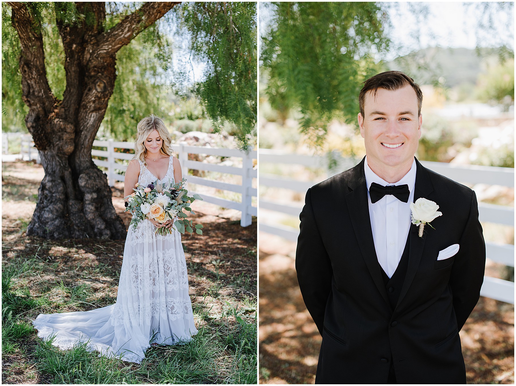 The White Barn - Edna Valley Summer Wedding with Neutrals and Black