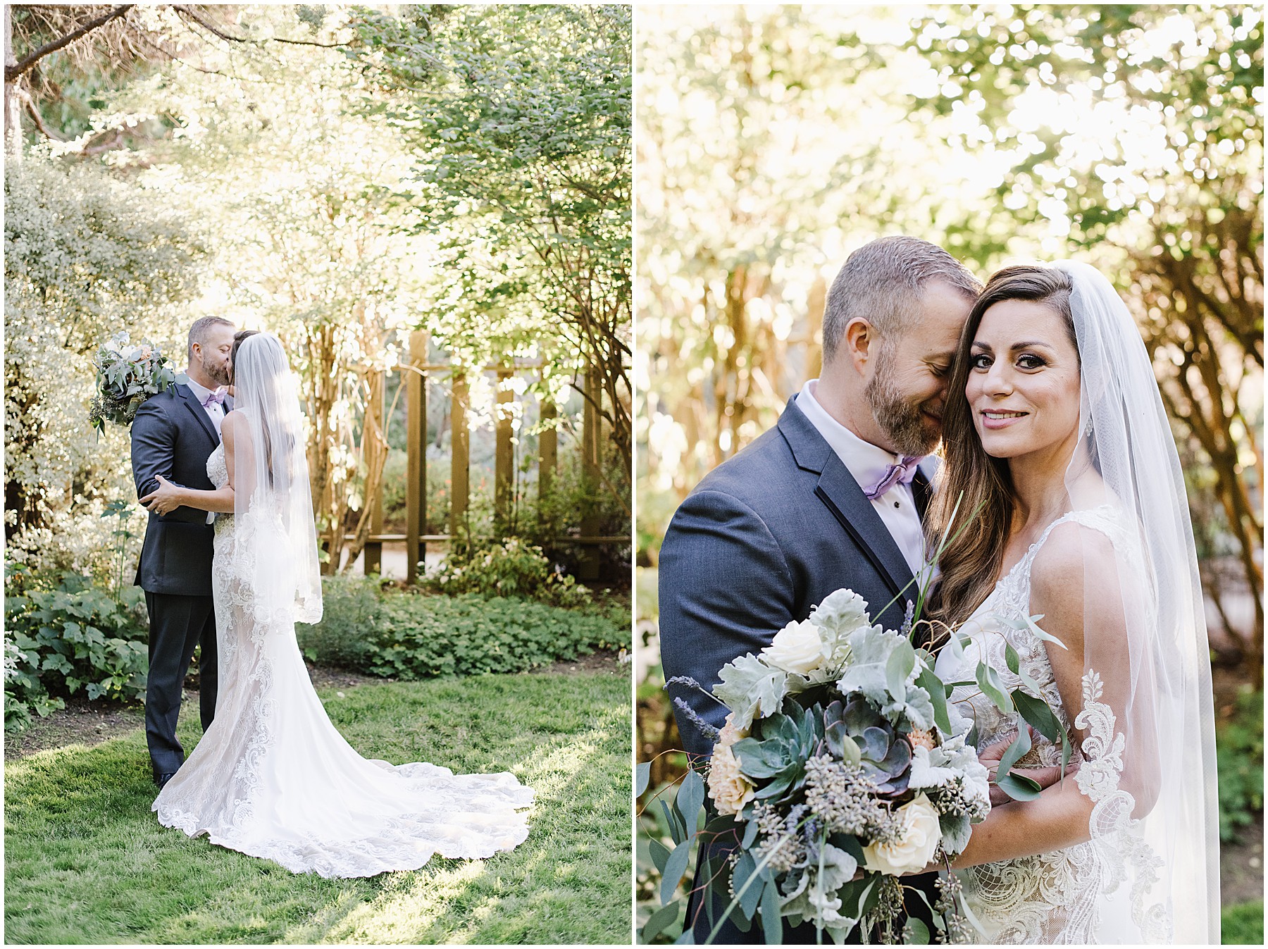 Cambria Pines Lodge Summer Wedding with Lavender, Greys, and Succulents