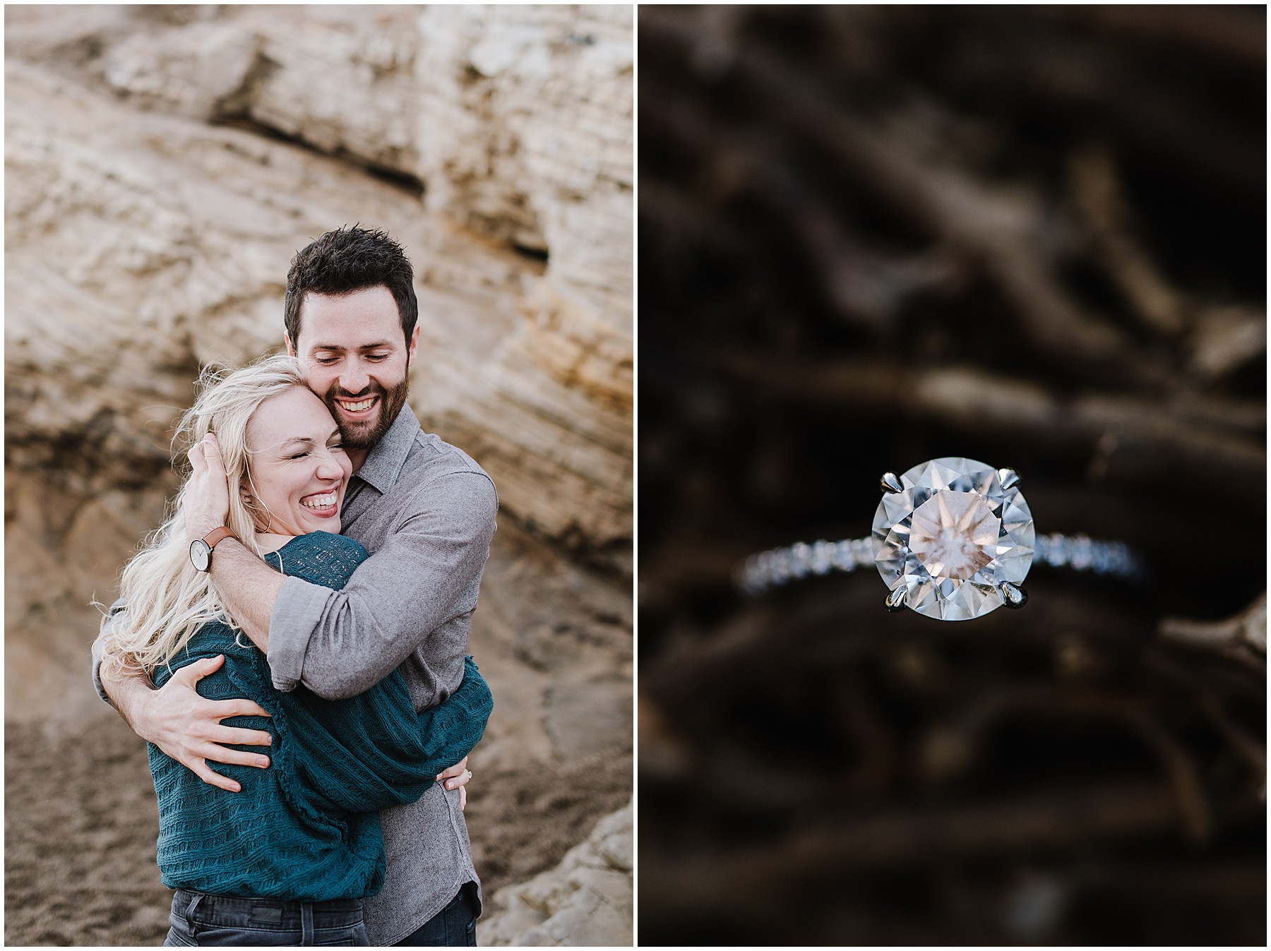 Montana De Oro Chilly Winter Engagement Session in Los Osos, California