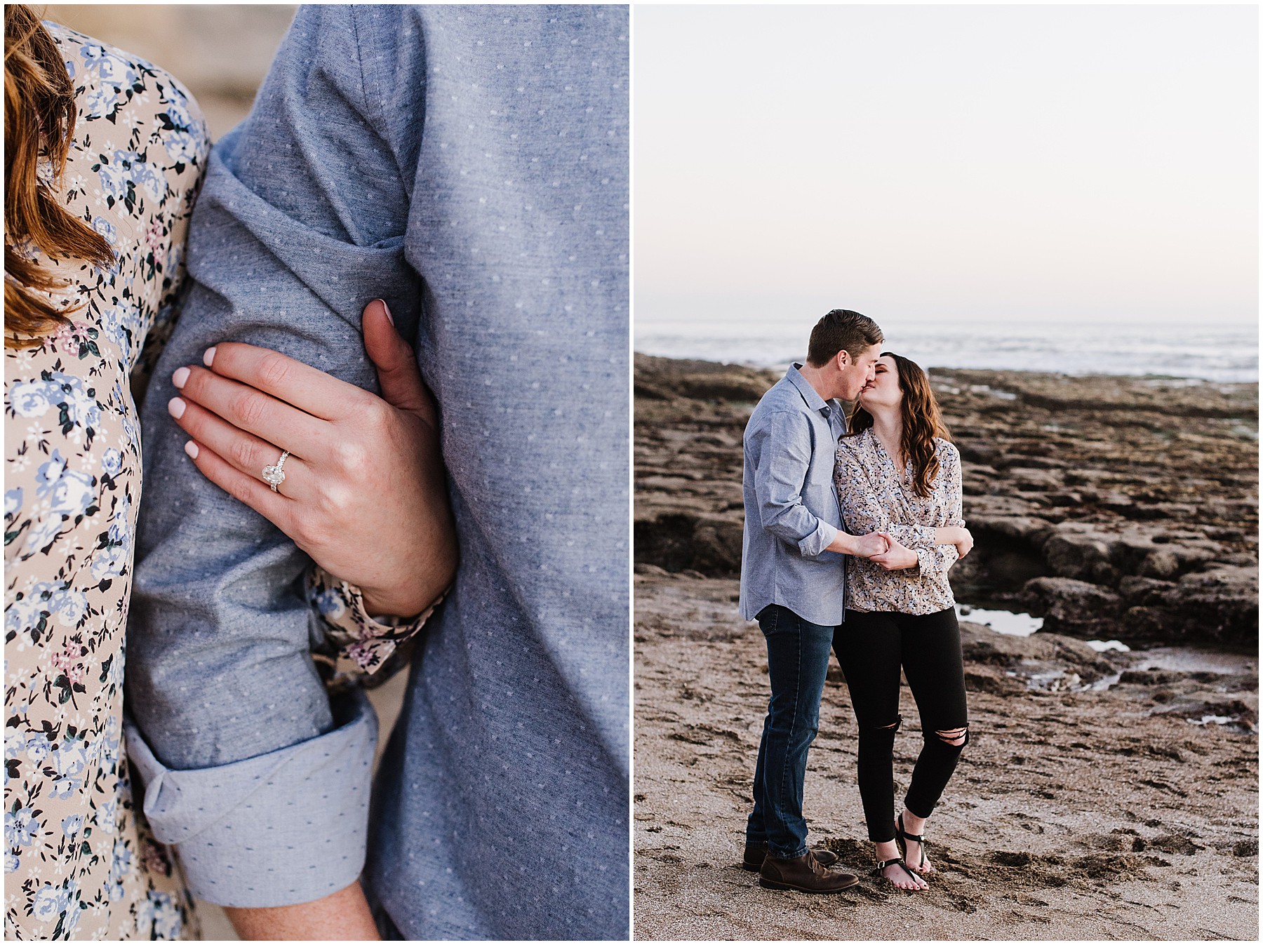 Julia & Nick Engagement at Shell Beach near The Cliffs Resort in California
