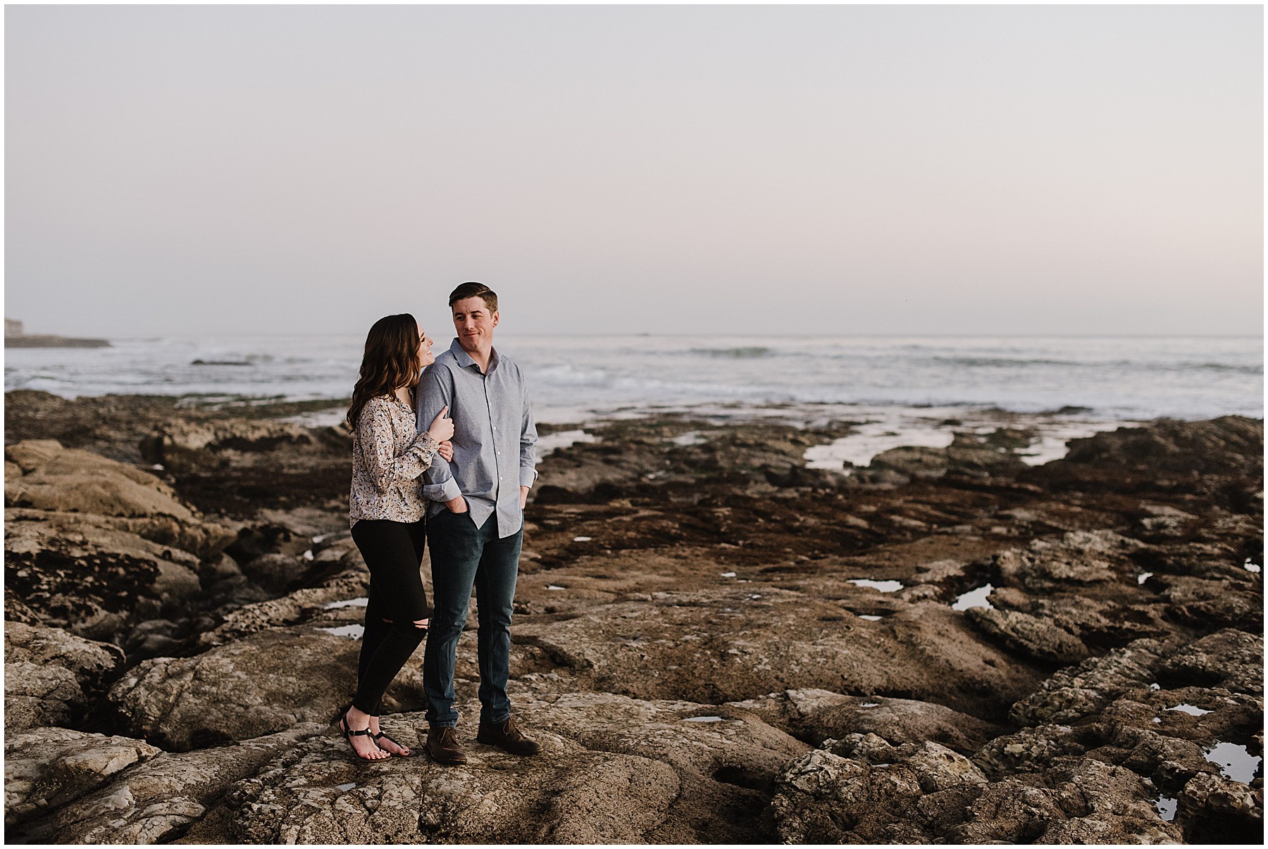 Julia & Nick Engagement at Shell Beach near The Cliffs Resort in California