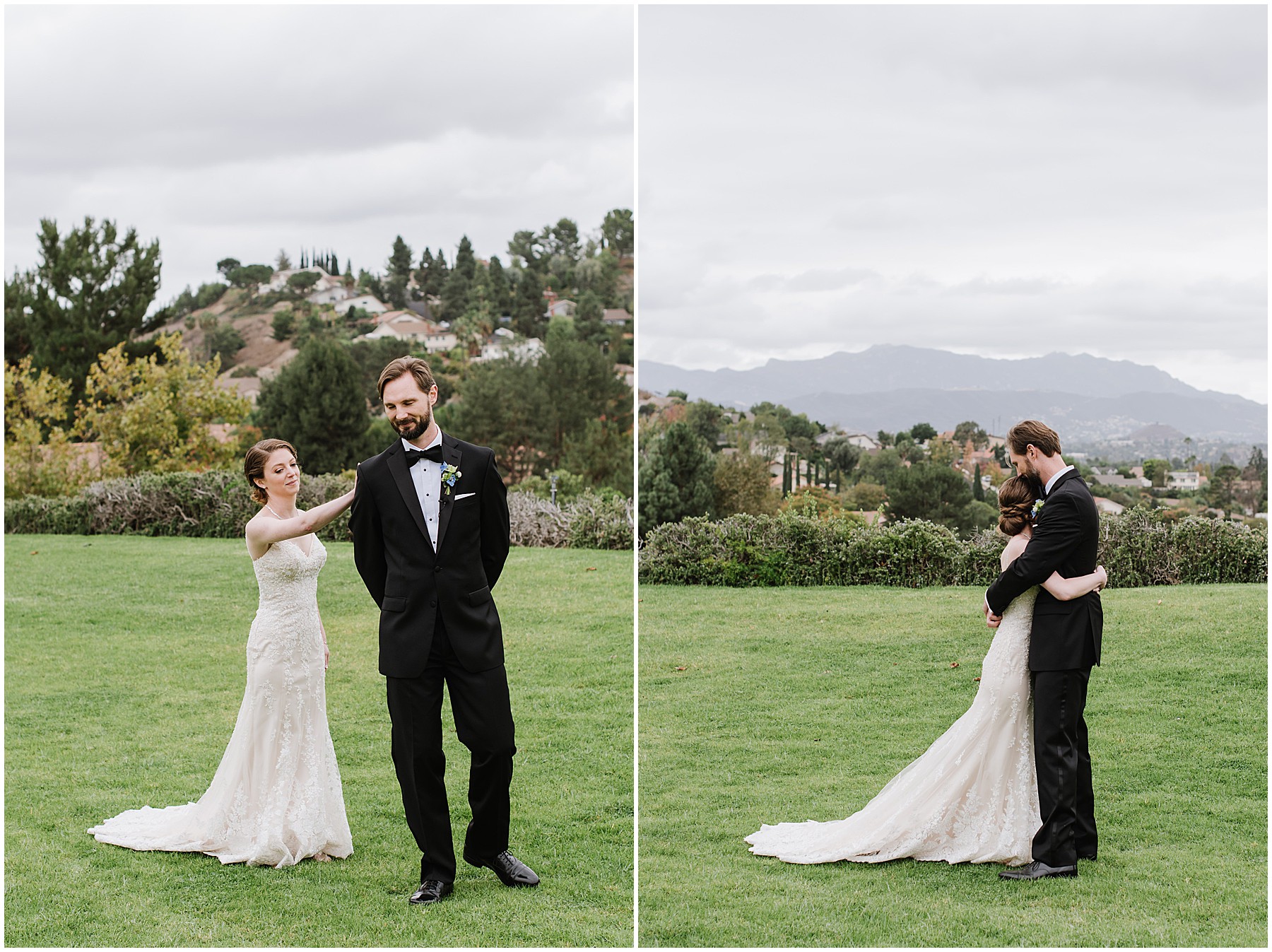 Thousand Oaks California Private Estate Fall Wedding White and Blue Color Palette