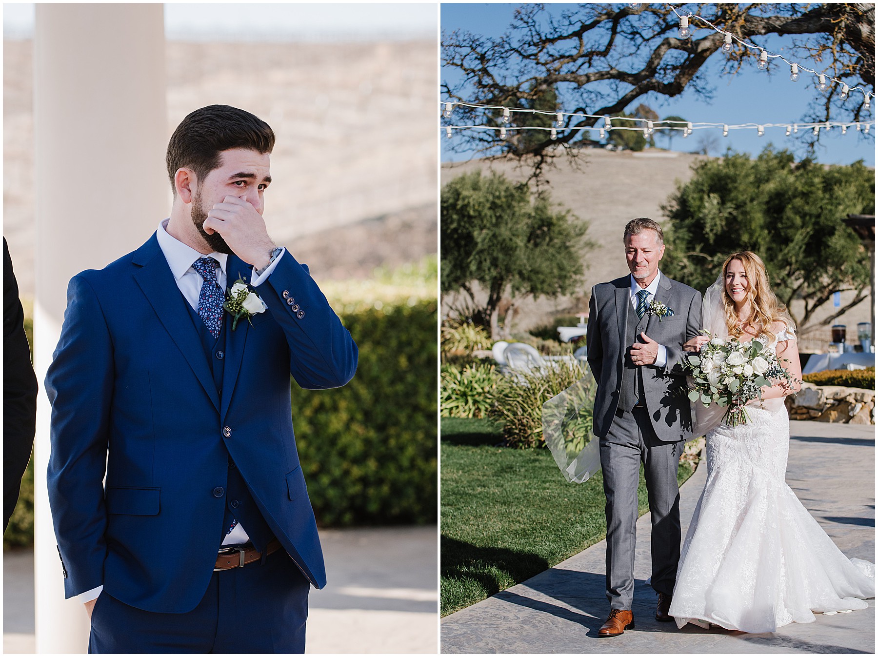 Villa San Juliette Winery Winter Pandemic Wedding with Peter and Taylor in Paso Robles, California