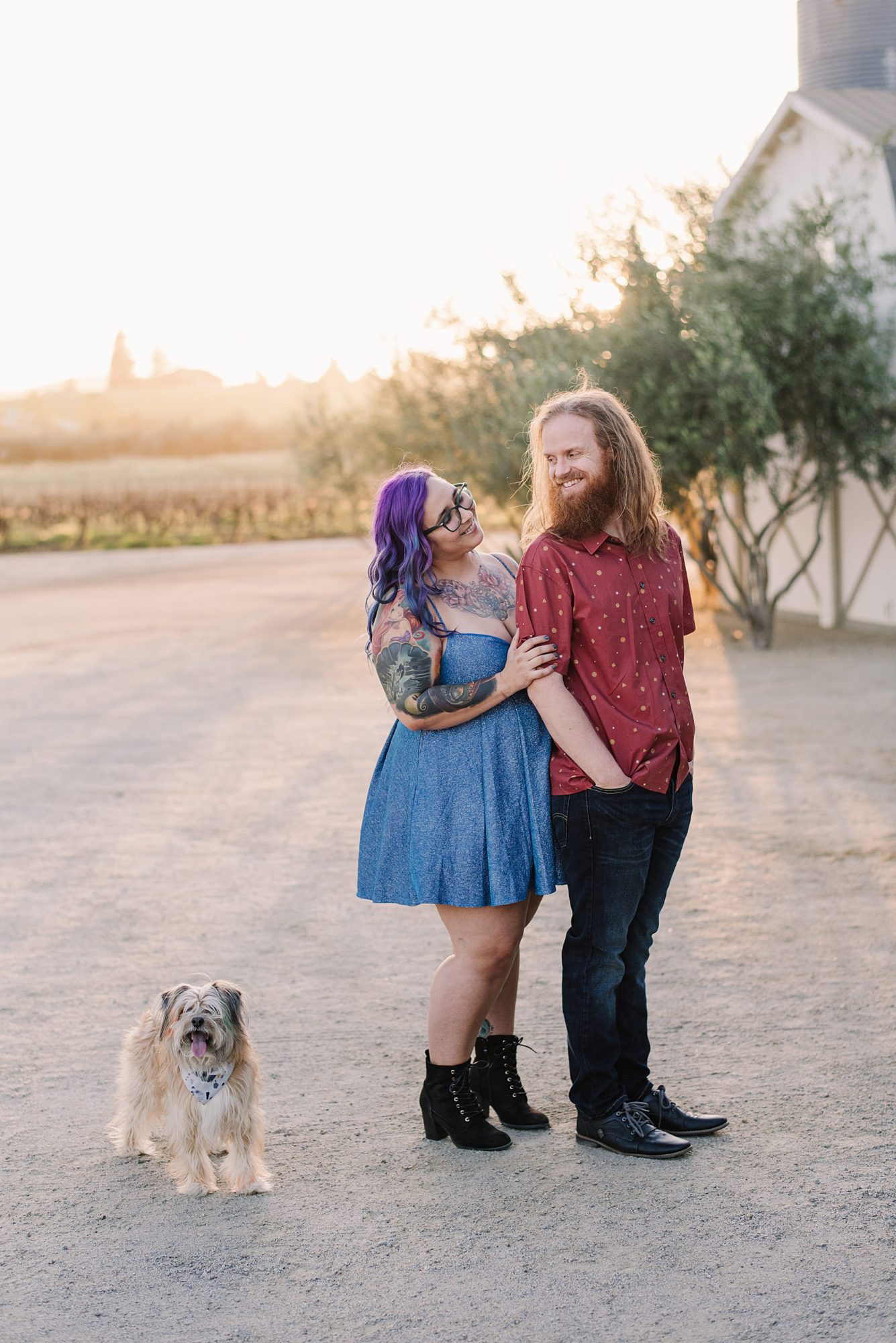 Biddle Ranch Nerdy Engagement Session in San Luis Obispo Wine Country