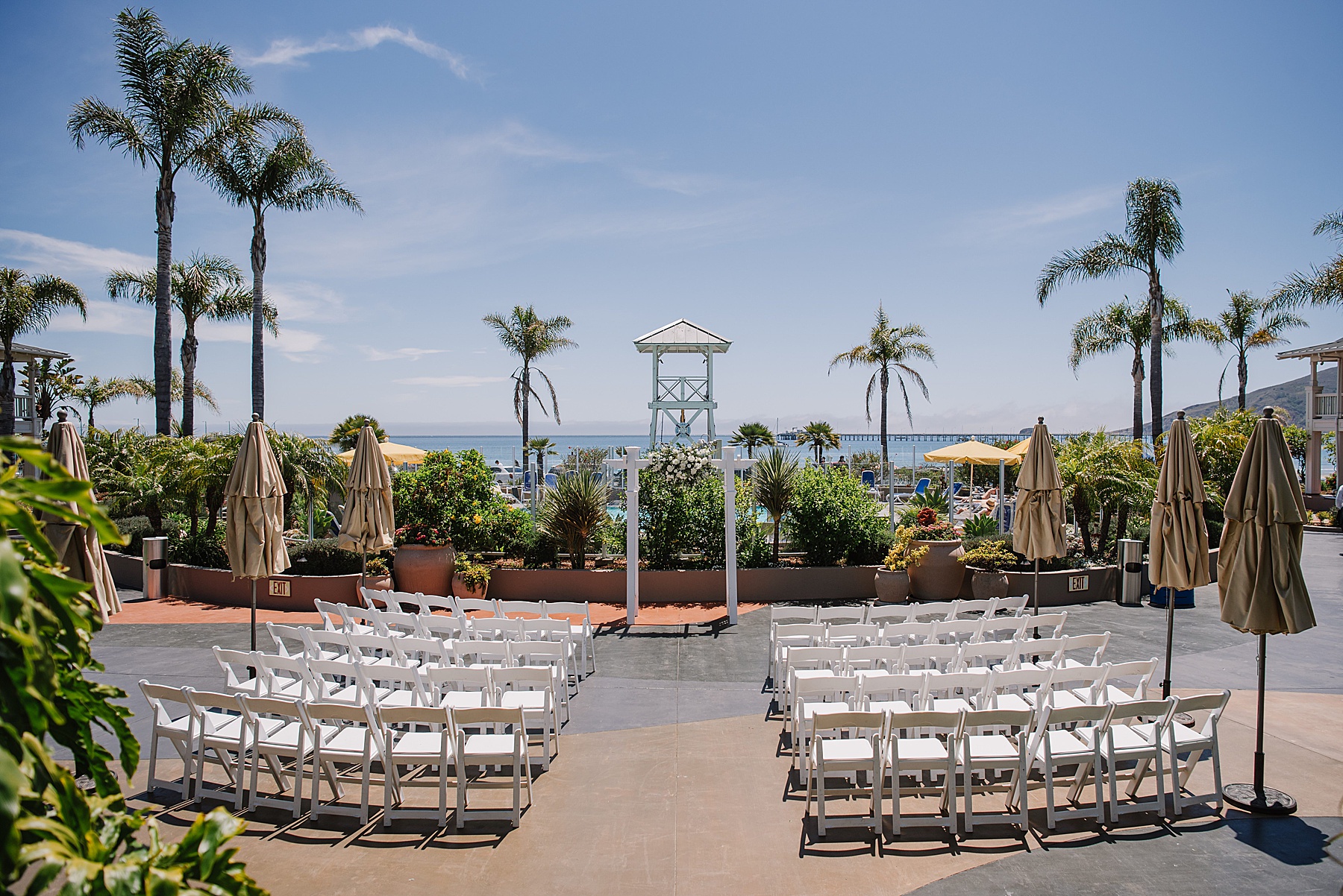 Avila Beach Lighthouse Suites intimate wedding ceremony