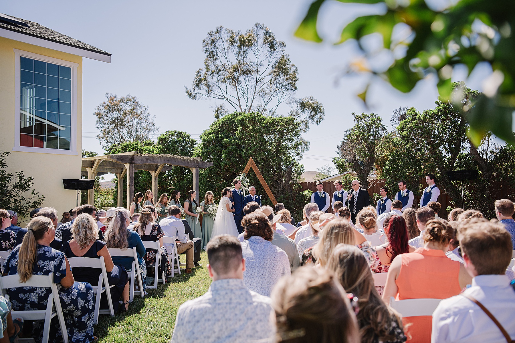 San Luis Obispo Backyard Summer Wedding with Molly + Trent