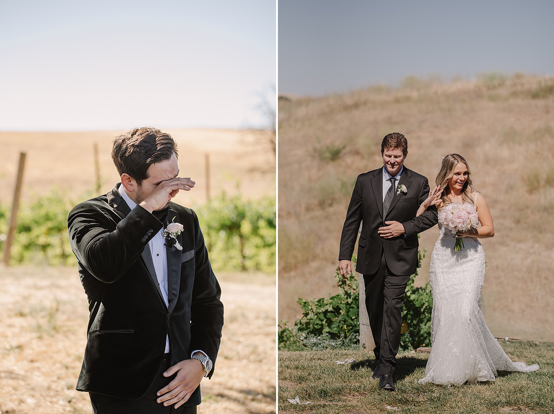 Experience the magic of a luxury wedding Ellas Vineyard in Paso Robles, CA. From breathtaking sunset photos to exquisite details.