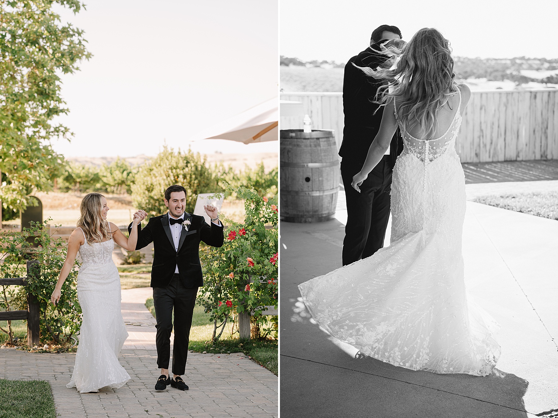 Experience the magic of a luxury wedding Ellas Vineyard in Paso Robles, CA. From breathtaking sunset photos to exquisite details.