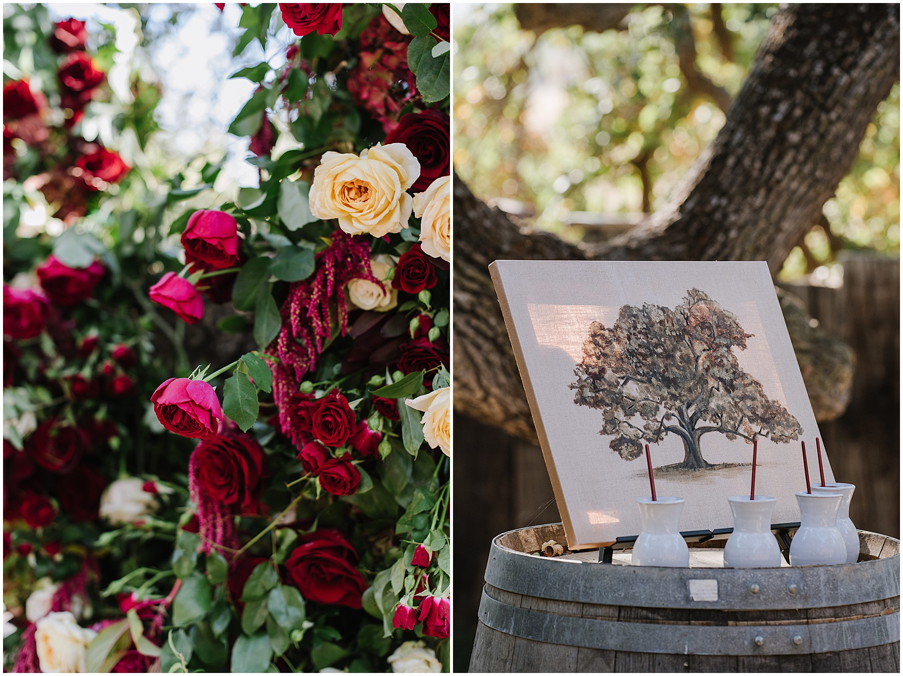 Hartley Farms California Wedding with jewel tones and rustic accents