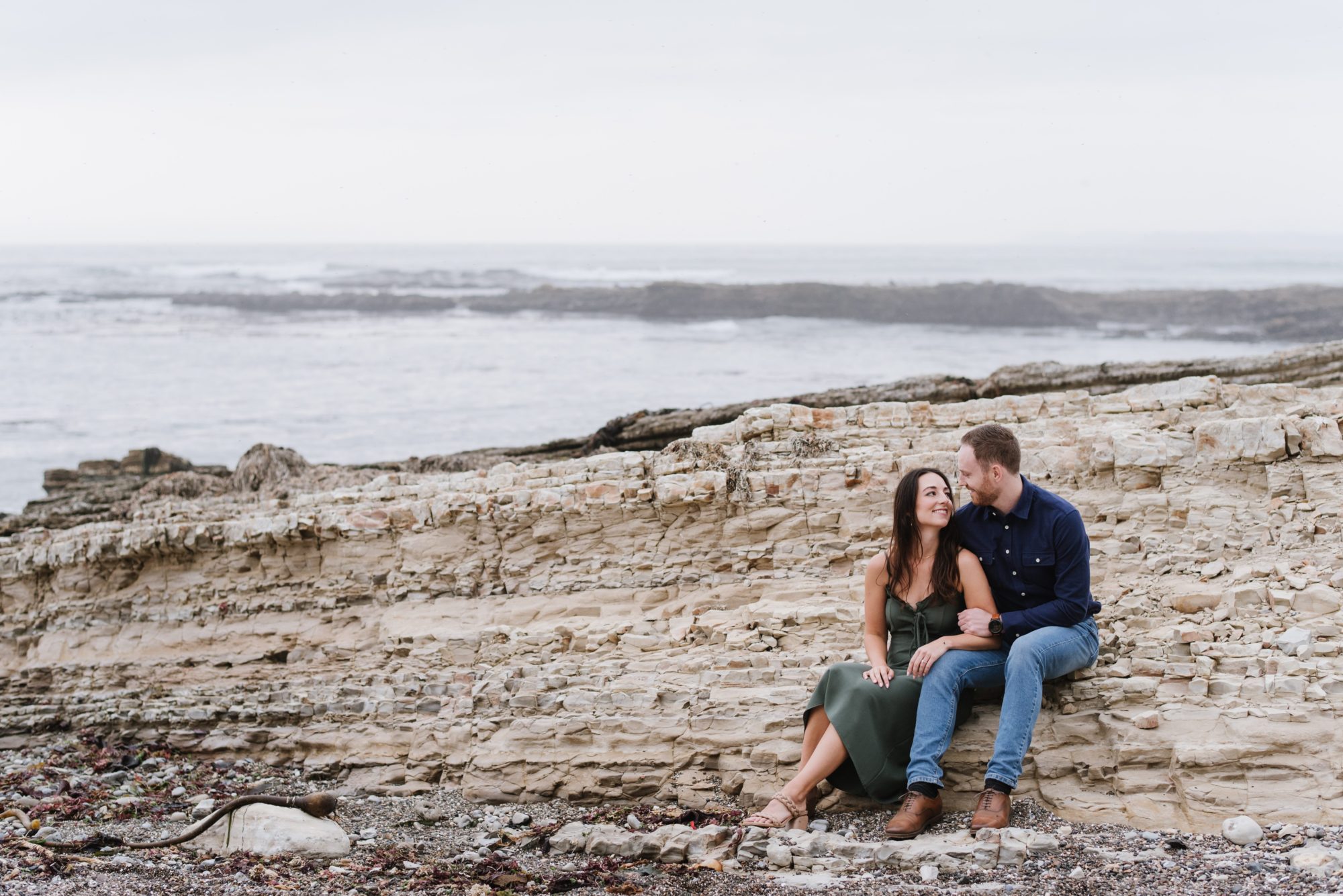 Man and Woman in San Luis Obispo Getting Engagement Photos taken